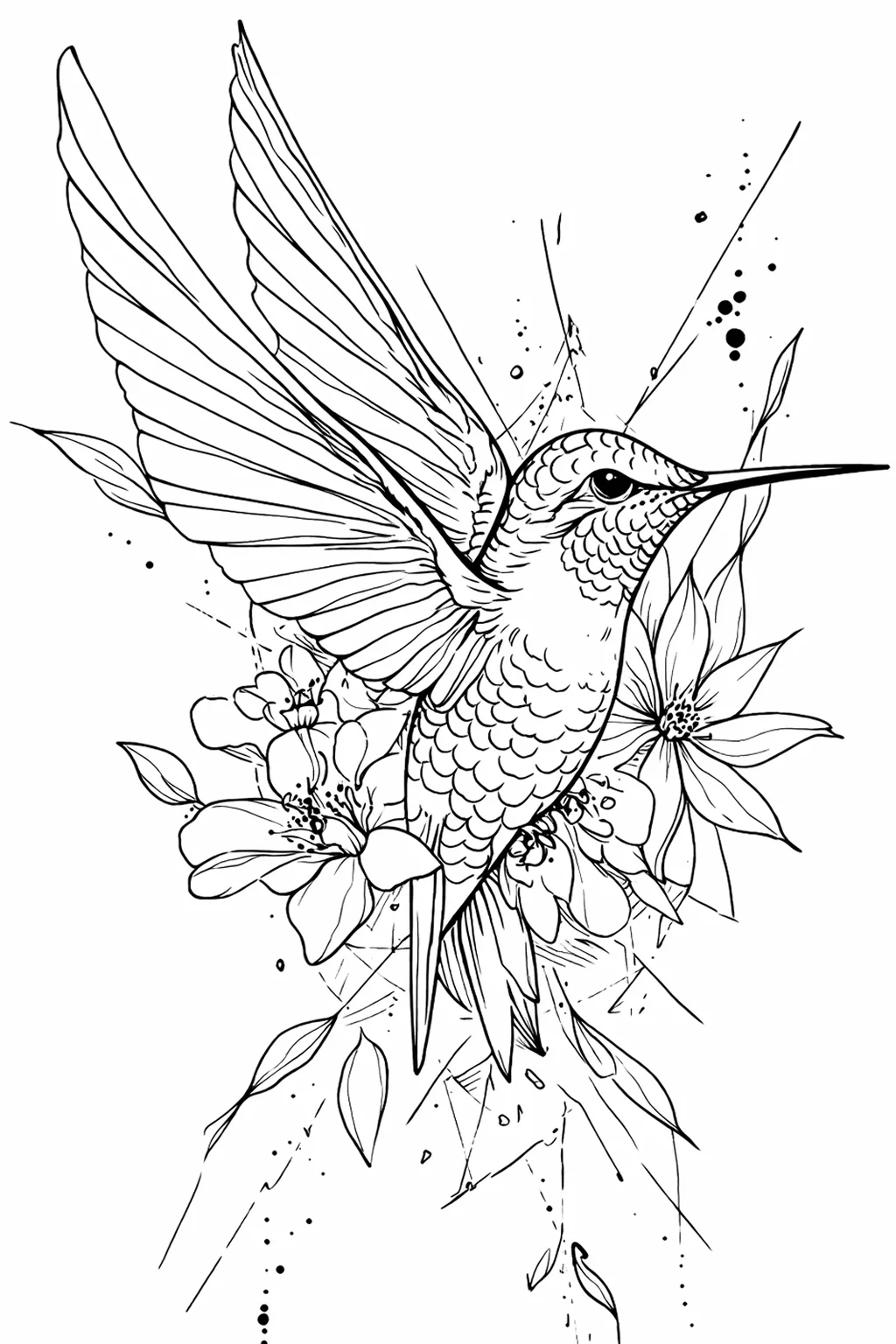 Balanced tattoo stencil detail example in StencilStudio