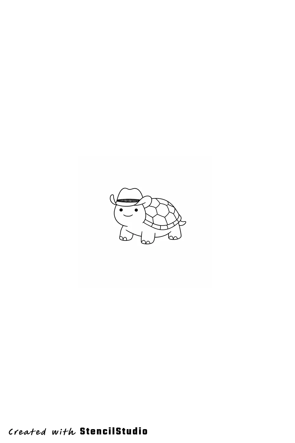 turtle tattoo stencil example