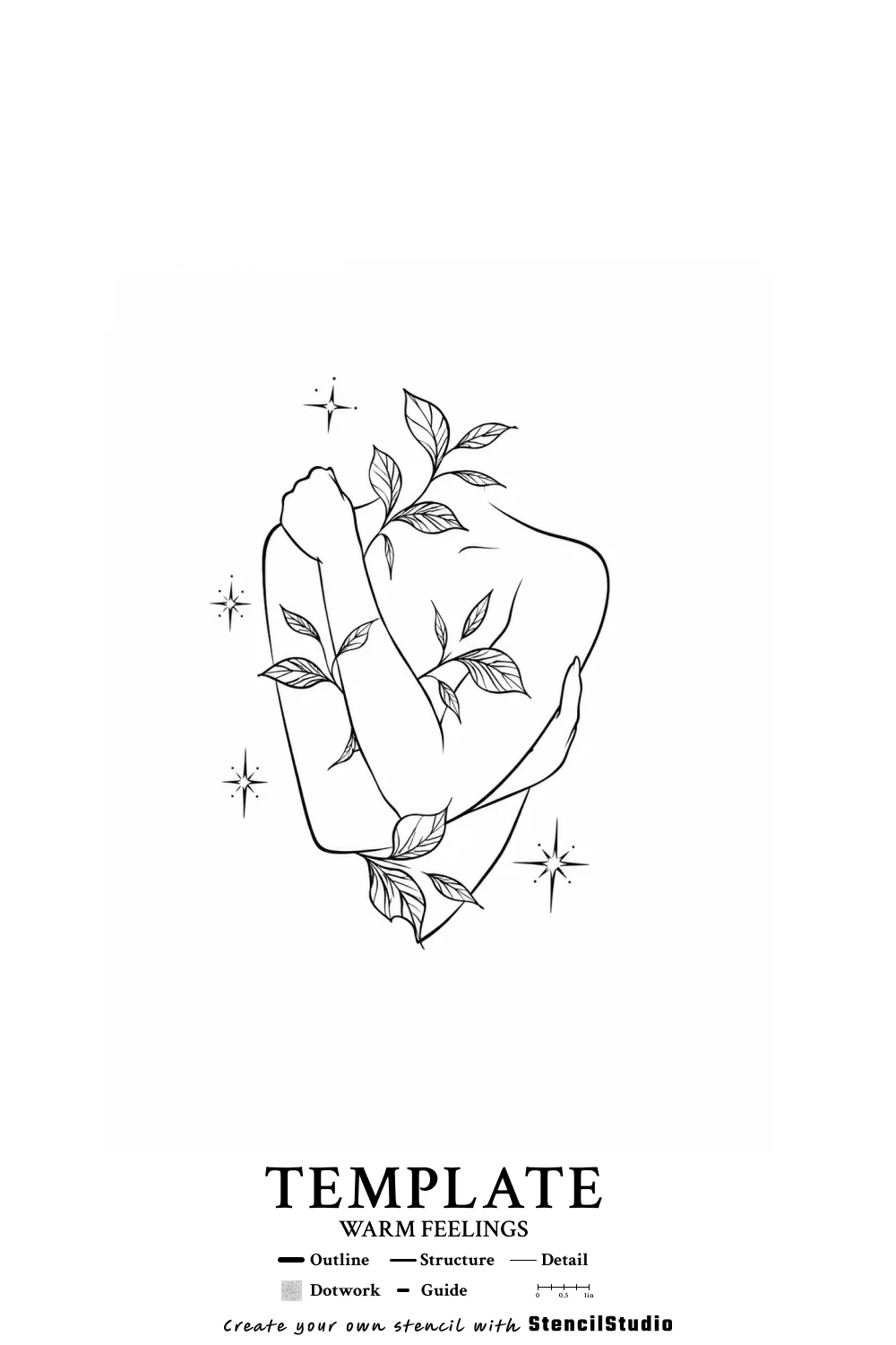 template illustration tattoo stencil example