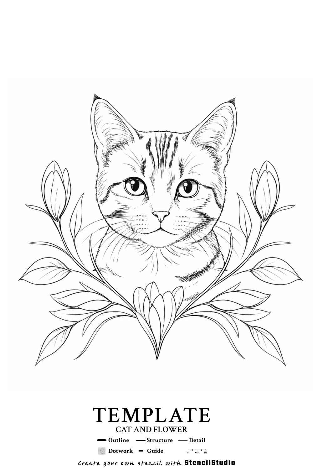 template illustration tattoo stencil example