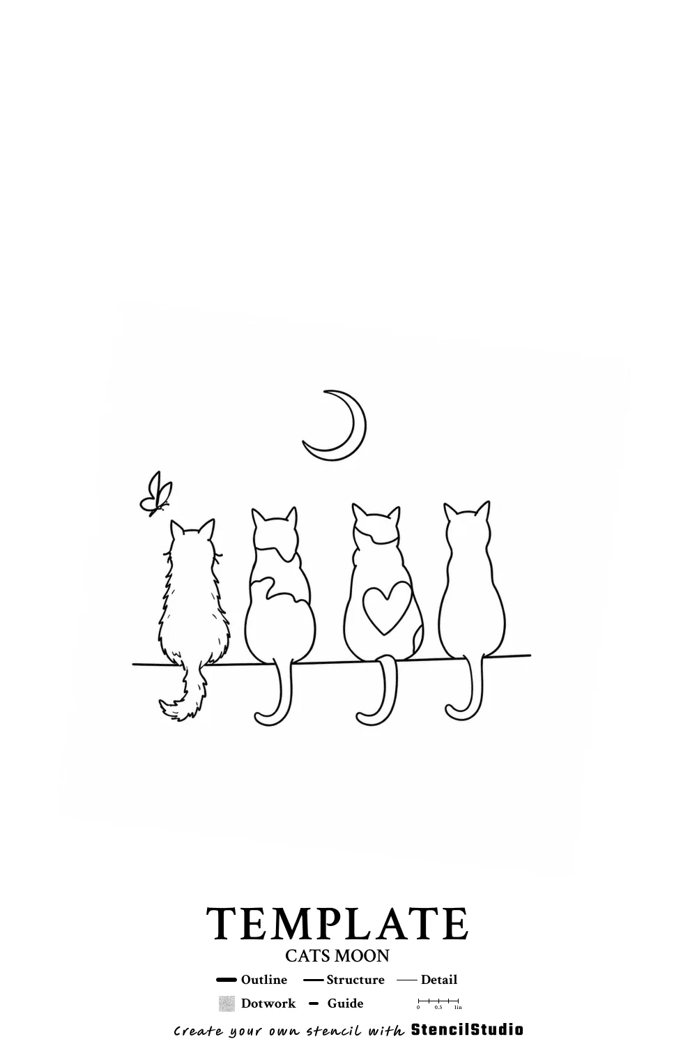 template illustration tattoo stencil example