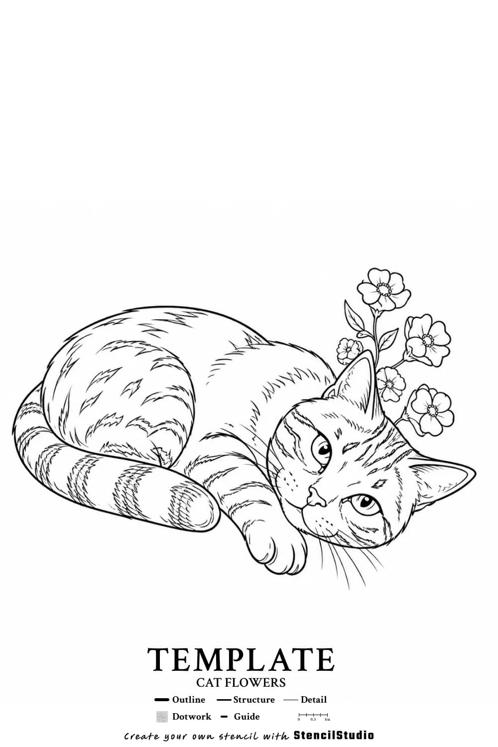 template illustration tattoo stencil example