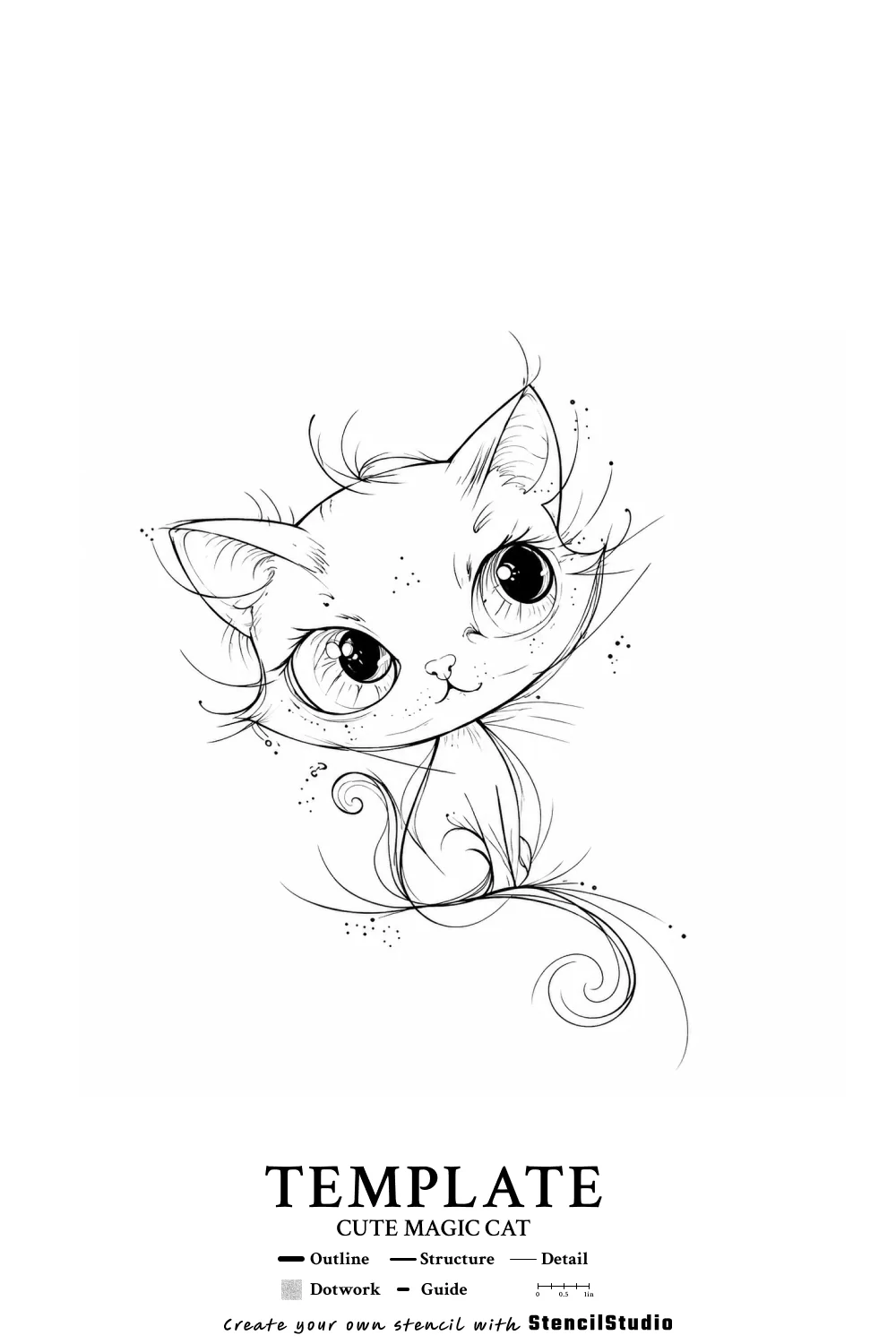 template illustration tattoo stencil example