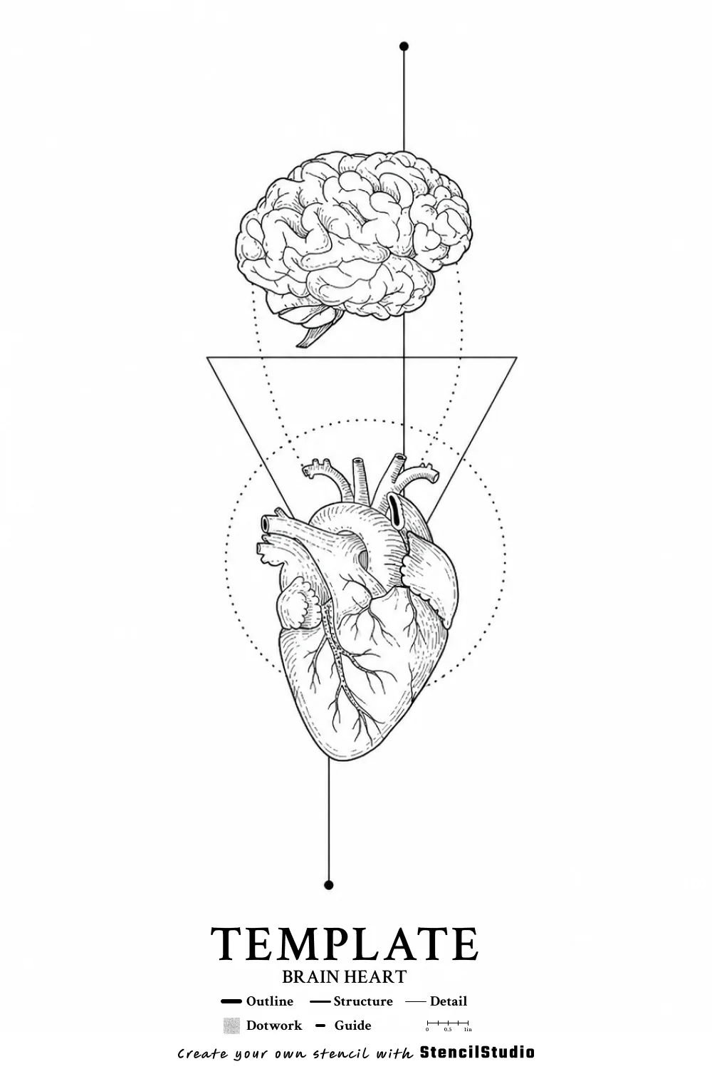 template illustration tattoo stencil example