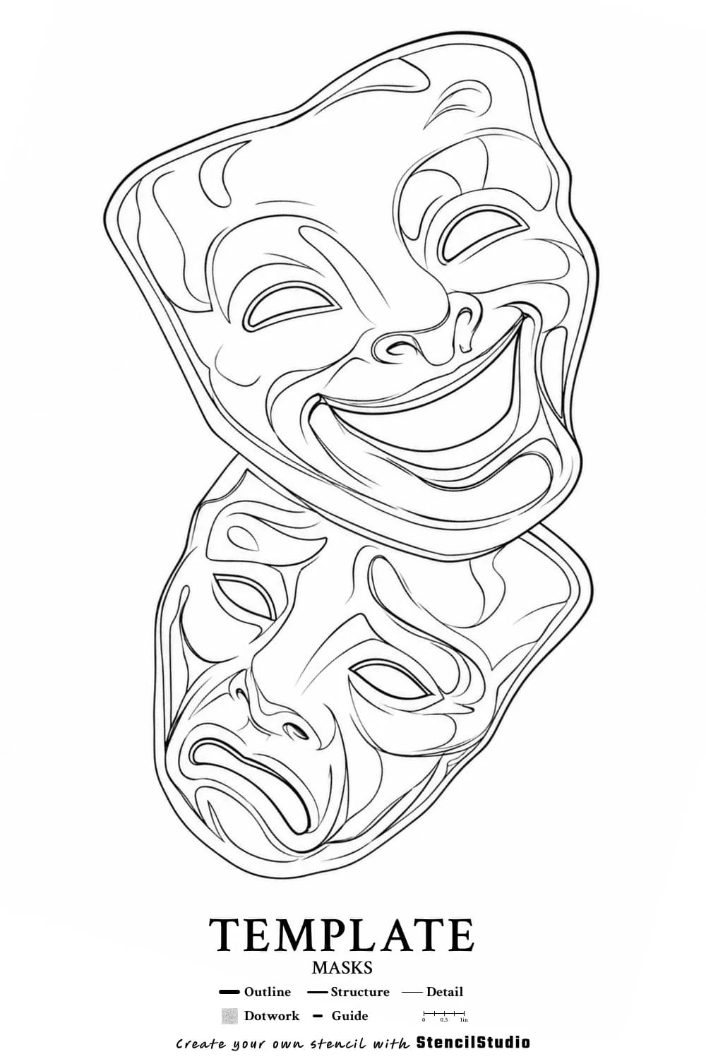 template illustration tattoo stencil example
