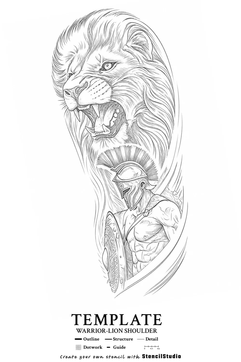template illustration tattoo stencil example
