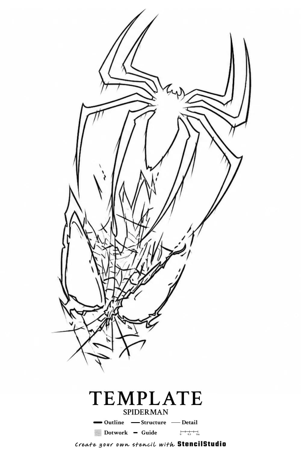 template illustration tattoo stencil example