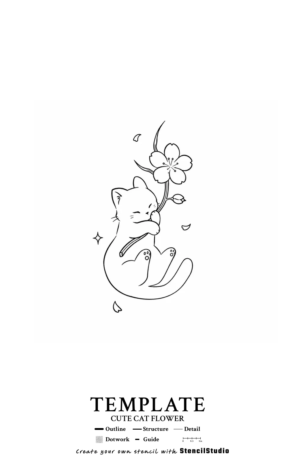 template illustration tattoo stencil example