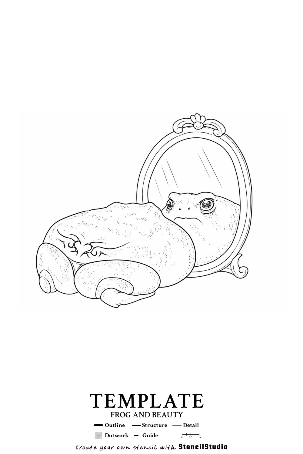 template illustration tattoo stencil example