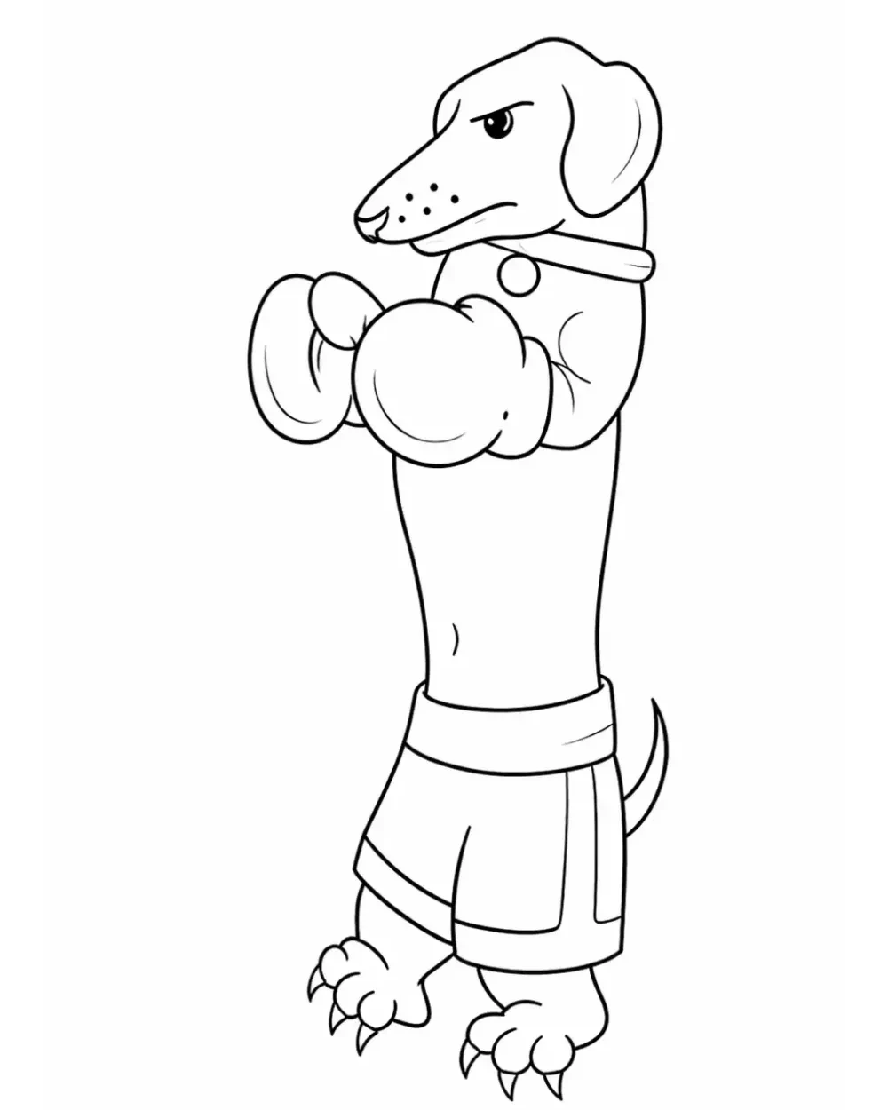 Realistic boxer dog tattoo stencil with clear eyes, muzzle, nose, ears, and short-coat facial planes