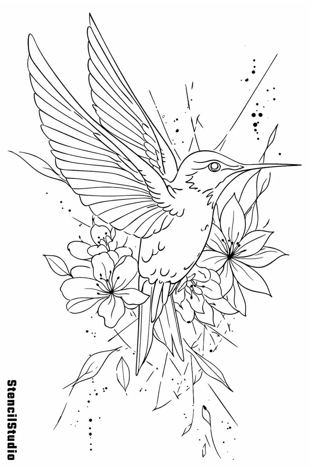 People tattoo stencil example featuring a celebrity portrait trio